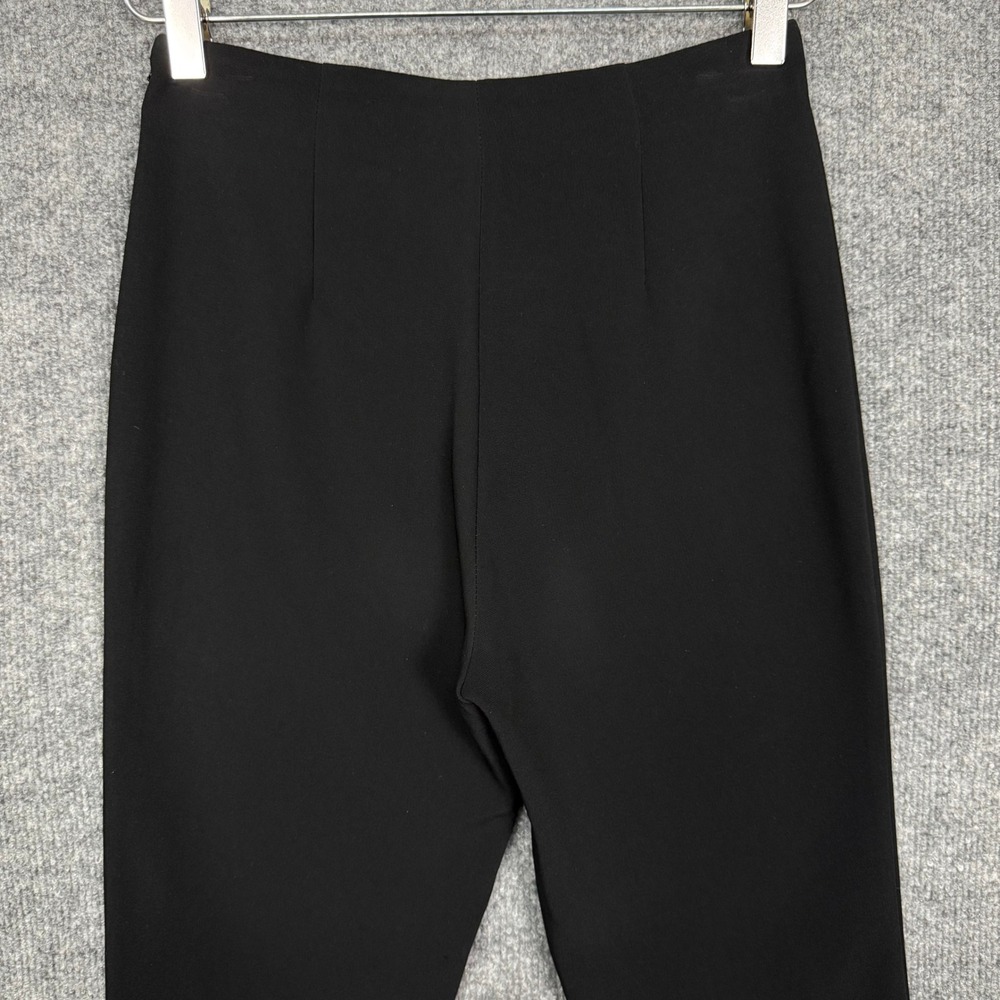 Cinq a Sept Pants Women 00 Black Mina Crop High Rise Flare Leg Split Ankle 5 à 7 - Picture 7 of 13